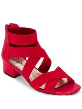 east 5th Spaulding Womens Square Open Toe Block Heel Pumps Size 6.5 Wide